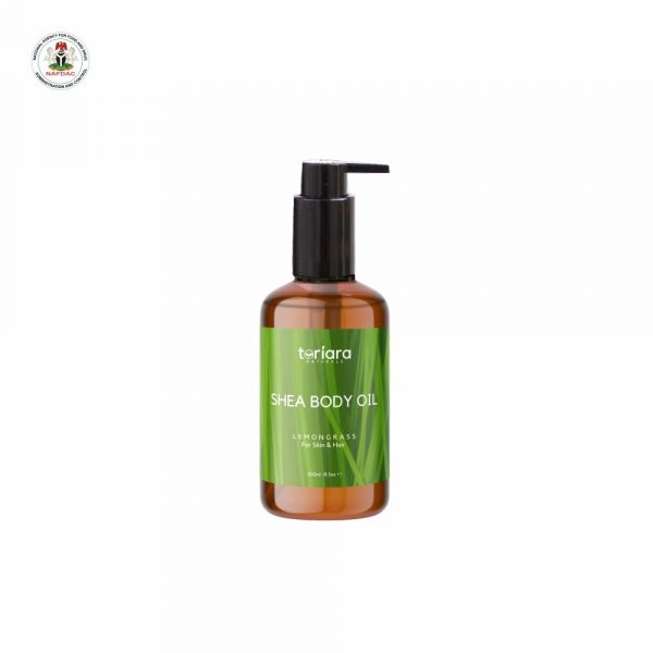 Toriara Lemongrass Shea Body Oil 250ml - Image 1